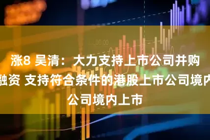 涨8 吴清：大力支持上市公司并购及再融资 支持符合条件的港股上市公司境内上市